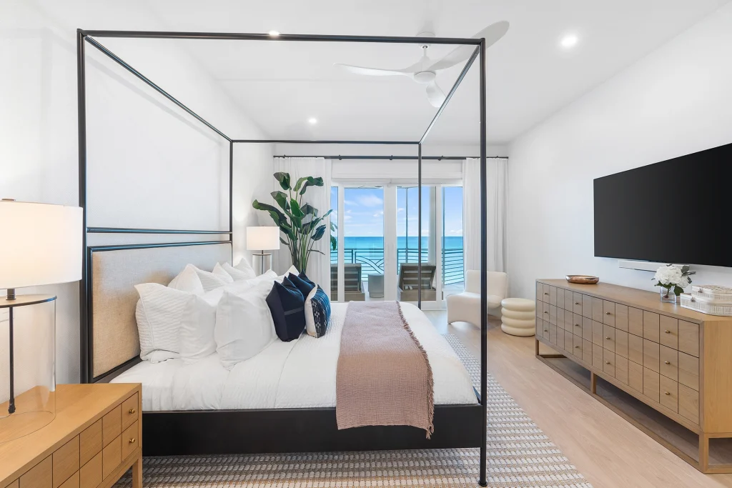 Bedroom 1 - Primary - King Bed - Sand Soleil - Luxury Vacation Rentals - Cayman Islands - 1OAK